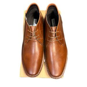 Steve Madden Sz 11.5 Shoes Chukka Cognac Brown Leather Office Classic Fall